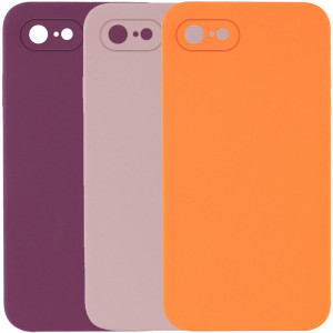 Silicone Case Square Full Camera Protective (AA) NOLOGO для iPhone 6 (4.7'')