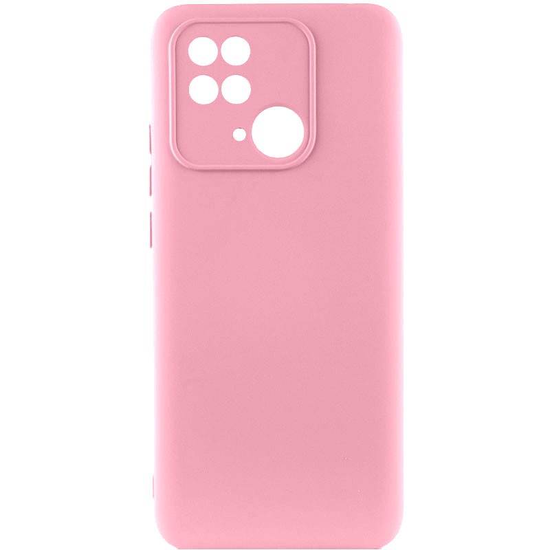 Чехол Silicone Cover Lakshmi Full Camera (AAA) для Xiaomi Redmi 10C (Розовый / Light pink)