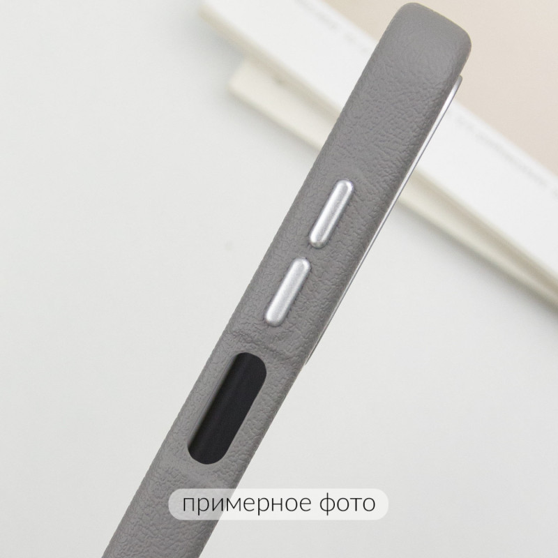 Купить Кожаный чехол Leather Case Metal Buttons для Xiaomi Redmi 9C (Titanium Gray) на vchehle.ua