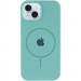 Фото Чохол Silicone Case Full Protective (AA) with Magnetic Safe на Apple iPhone 15 (6.1") (Бірюзовий / Marine Green) на vchehle.ua