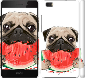 

Чохол Мопс і кавун на Huawei Ascend P8 Lite 843805