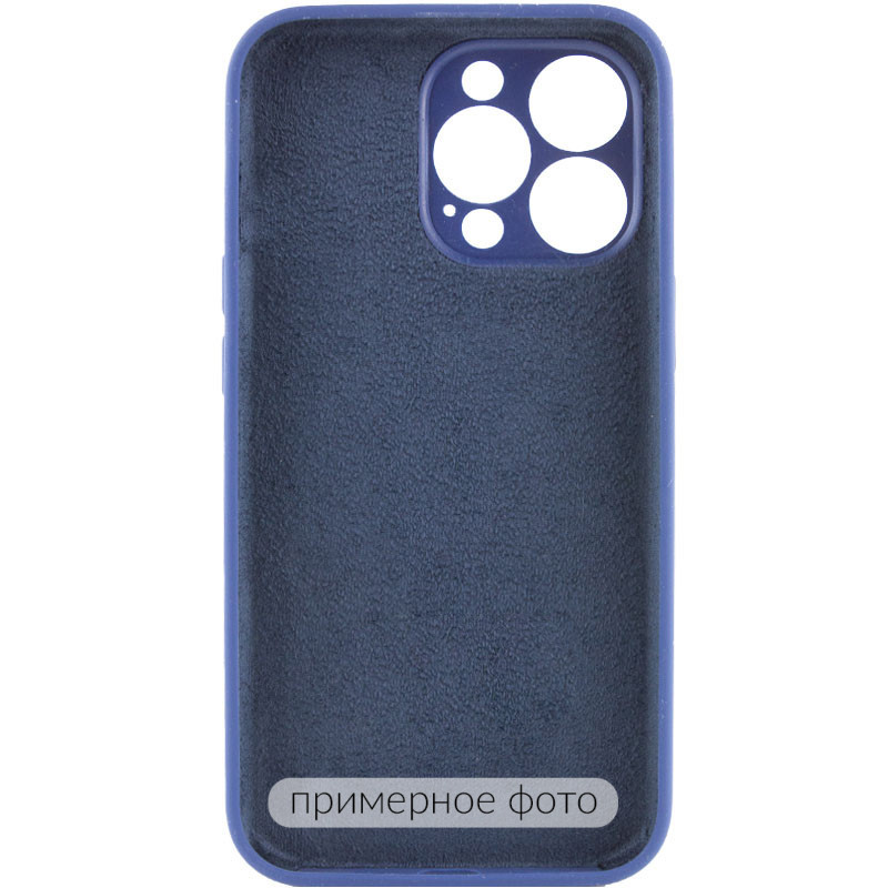 Фото Чехол Silicone Case Full Camera Protective (AA) NO LOGO для Apple iPhone 16 (6.1") (Синий / Deep navy) на vchehle.ua