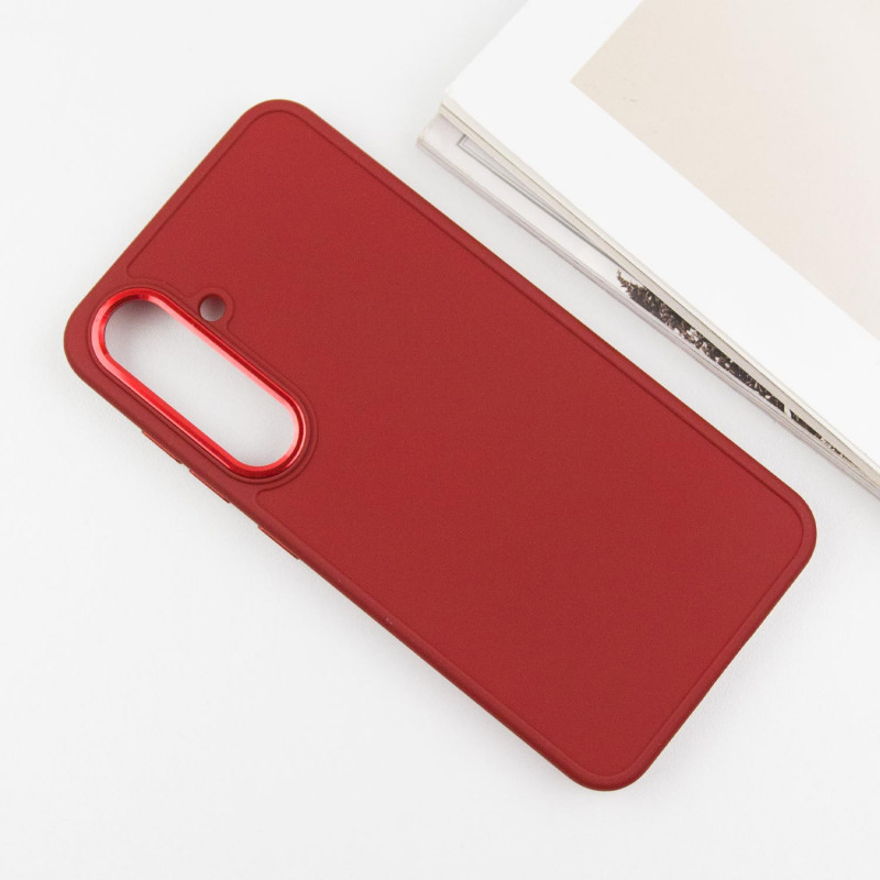 Фото TPU чохол Bonbon Metal Style на Samsung Galaxy S24+ (Червоний / Red) в маназині vchehle.ua