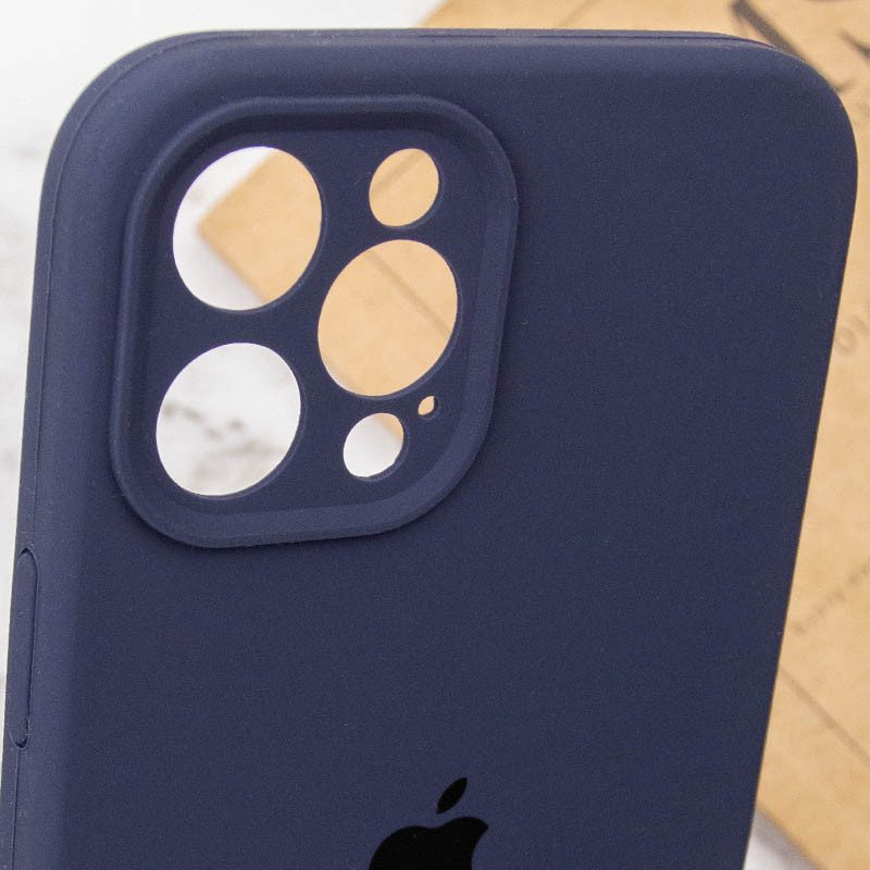 Замовити Чохол Silicone Case Full Camera Protective (AA) на Apple iPhone 12 Pro Max (6.7") (Темно синій / Midnight blue) на vchehle.ua