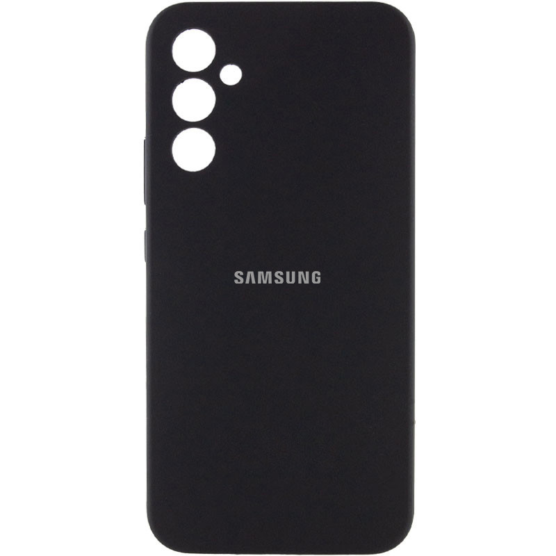 Чохол Silicone Cover Lakshmi Full Camera (AA) with logo на Samsung Galaxy A35 (Чорний / Black)