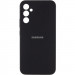 Чохол Silicone Cover Lakshmi Full Camera (AA) with logo на Samsung Galaxy A35 (Чорний / Black)