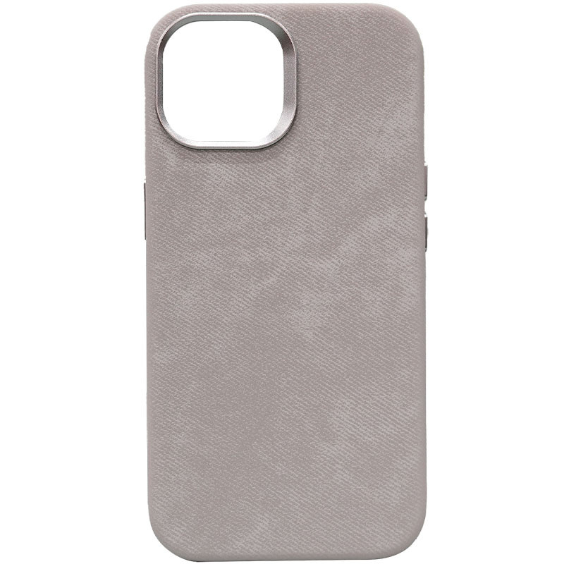 Чохол Denim with Magnetic safe на Apple iPhone 14 Pro (6.1") (Gray)