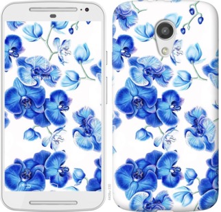 

Чехол Голубые орхидеи для Motorola Moto G2 725324