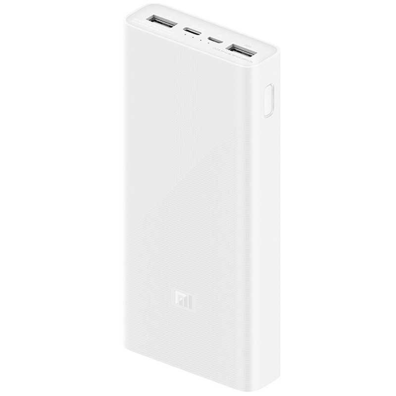 Фото Портативное ЗУ Xiaomi Mi Power Bank3 18W 20000 mAh (2USB+Type-C)(PLM18ZM/VXN4258CN) (Белый) на vchehle.ua