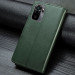 Купити Шкіряний чохол-книжка GETMAN Gallant (PU) для Xiaomi Redmi Note 10 / Note 10s (Зелений) на vchehle.ua