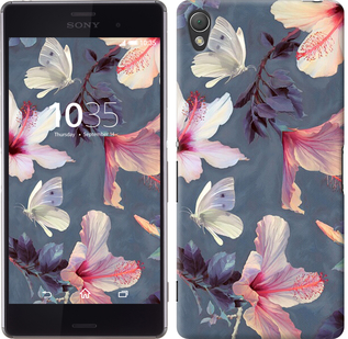 

Чехол Нарисованные цветы для Sony Xperia Z3 Dual 596283