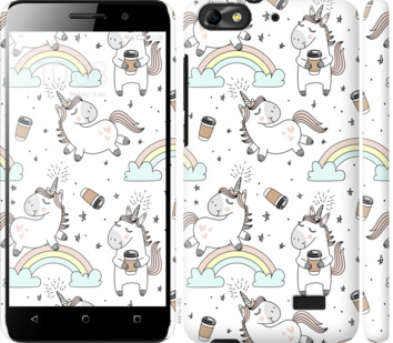 

Чехол Единорог и кофе для Huawei Honor 4C 841045