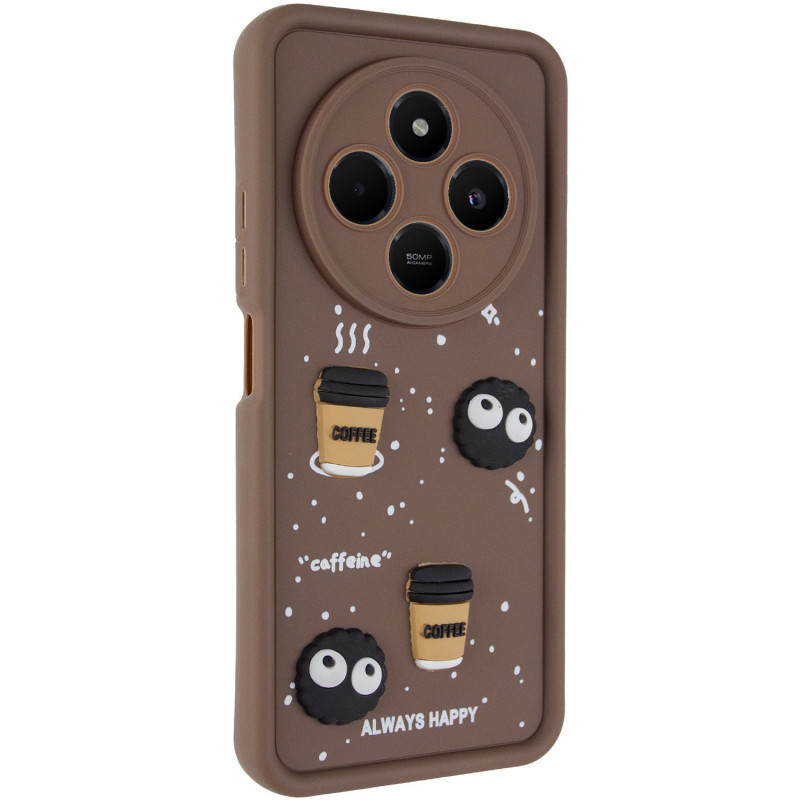 Чохол TPU Toys Case на Xiaomi Redmi 14C / Poco C75 (Brown / Always Happy)