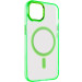 Фото Чехол TPU Iris with Magnetic safe для Apple iPhone 12 Pro / 12 (6.1") (Салатовый) на vchehle.ua