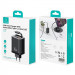 Купить СЗУ Usams US-CC296 GaN With Retractable Type-C Cable Xiang Ser. 30W (1USB-A/1C) (Black) на vchehle.ua