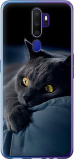 Чехол Дымчатый кот для Oppo A5 2020