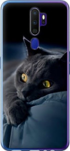 Чехол Дымчатый кот для Oppo A5 2020