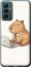 Чехол Funny Capybara CEO Working для Samsung Galaxy M13 M135