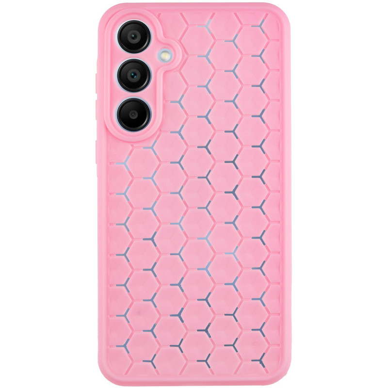 Чехол TPU Honeycomb для Samsung Galaxy A55 (Розовый / Light pink)