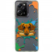 TPU+PC чехол TakiTaki Graffiti magic glow для Xiaomi Poco X5 Pro 5G / Note 12 Pro 5G (Sausage dog / Black)