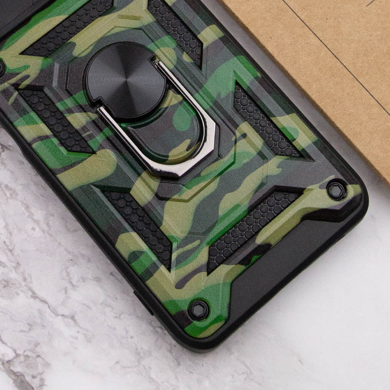 Ударопрочный чехол Camshield Serge Ring Camo для Xiaomi Redmi Note 11 (Global) / Note 11S (Зеленый / Army Green) в магазине vchehle.ua