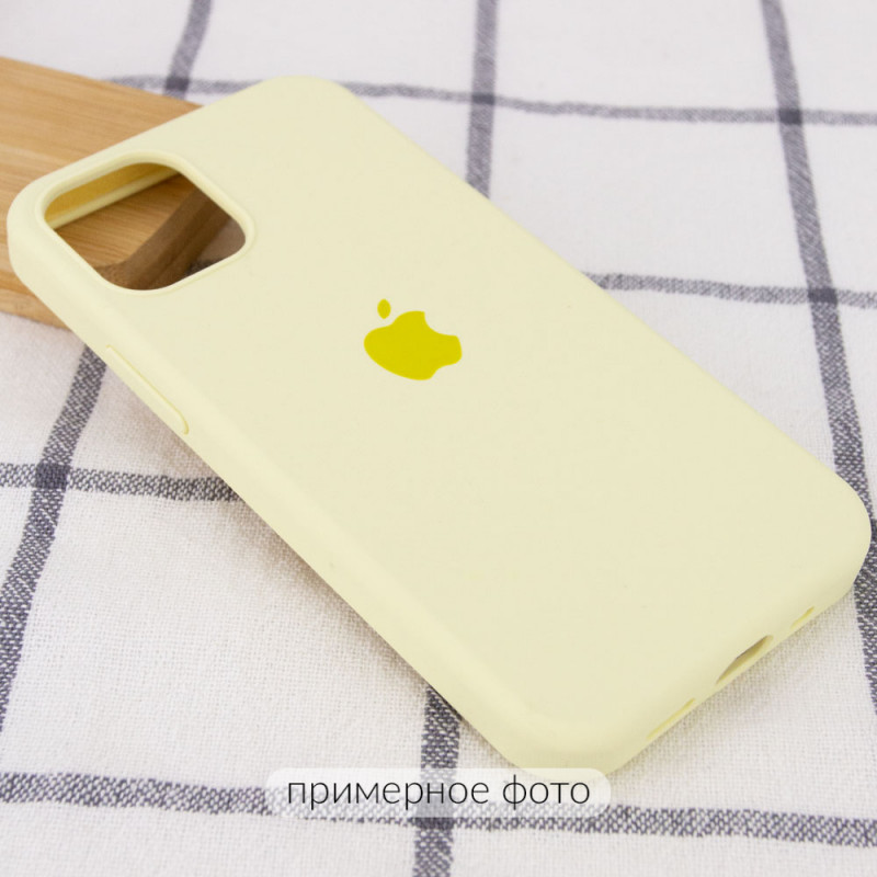 Фото Чехол Silicone Case Full Protective (AA) для Apple iPhone 16 Plus (6.7") (Желтый / Mellow Yellow) на vchehle.ua