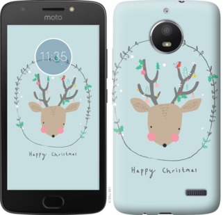 Чохол на Motorola Moto E4 Happy Christmas