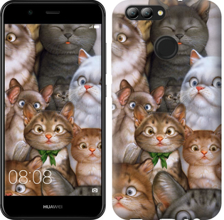 

Чохол коты для Huawei Nova 2 476584