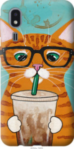 Чехол Зеленоглазый кот в очках для Samsung Galaxy A2 Core A260F