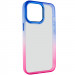 Чехол TPU+PC Fresh sip series для Apple iPhone 14 Pro Max (6.7") (Розовый / Синий)