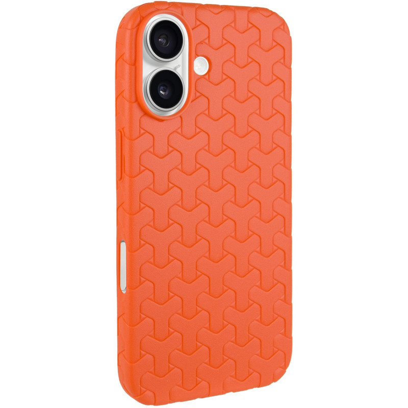 Чехол TPU Weaving для Apple iPhone 16 (6.1") (Orange)