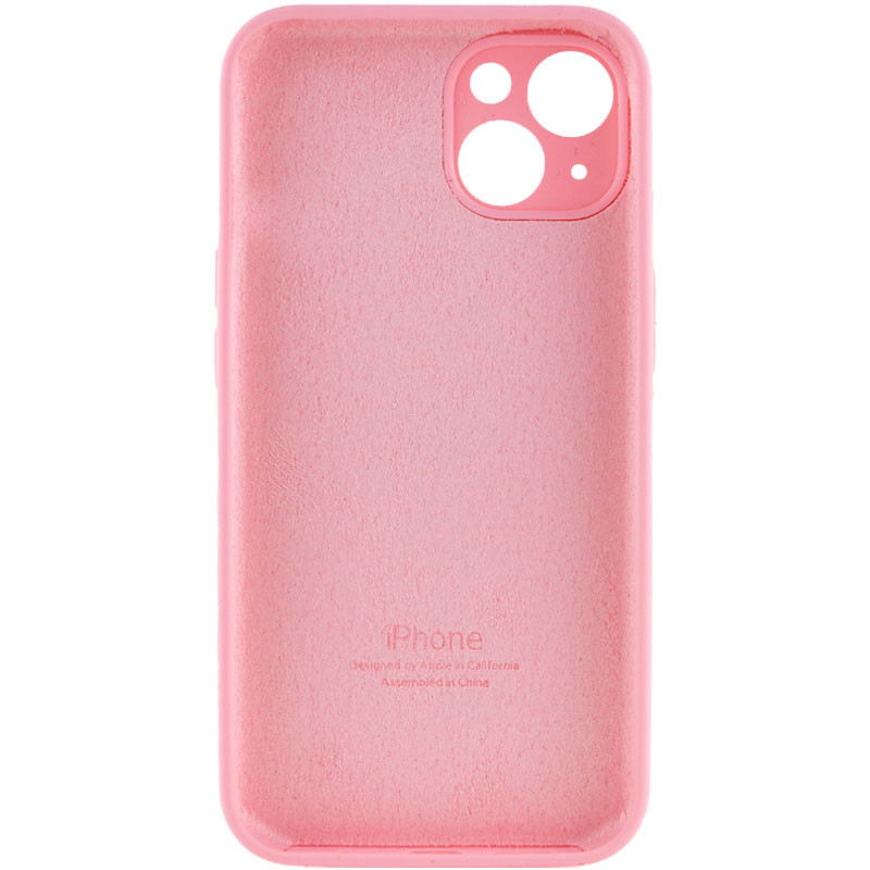 Фото Чохол Silicone Case Full Camera Protective (AA) на Apple iPhone 14 (6.1") (Рожевий / Light pink) на vchehle.ua