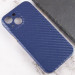 Фото Уценка Кожаный чехол Leather Case Carbon series для Apple iPhone 13 mini (5.4") (Дефект упаковки / Синий) на vchehle.ua