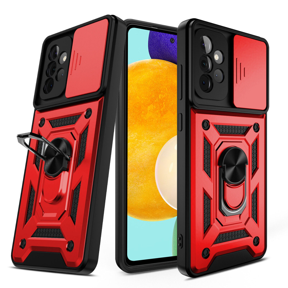 Ударостійкий чохол Camshield Serge Ring на Samsung Galaxy A53 5G (Червоний)
