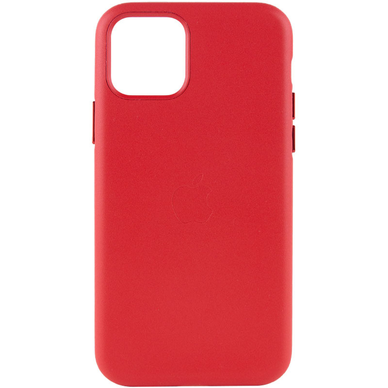 Шкіряний чохол Leather Case (AA Plus) на Apple iPhone 11 Pro Max (6.5") (Crimson)