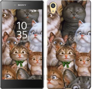 Чехол коты для Sony Xperia Z5 E6633