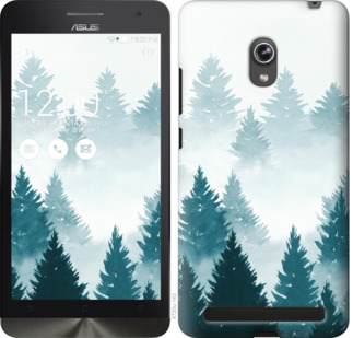 

Чехол Акварельные Елки для Asus ZenFone 6 A600CG 862912