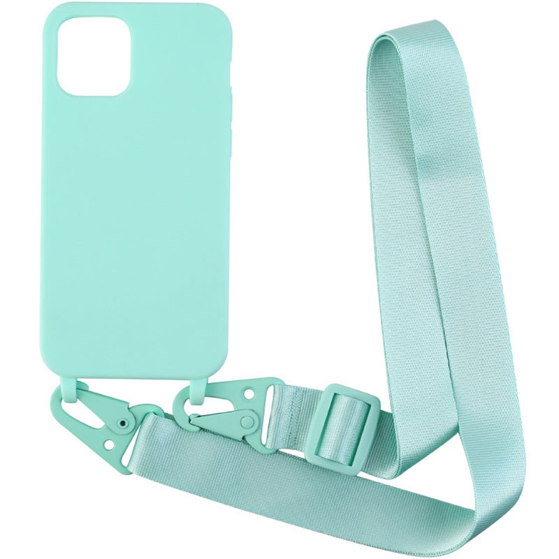 

Чохол Crossbody з довгим кольоровим ремінцем на Apple iPhone 12 Pro Max (6.7") (Бірюзовий) 1187251
