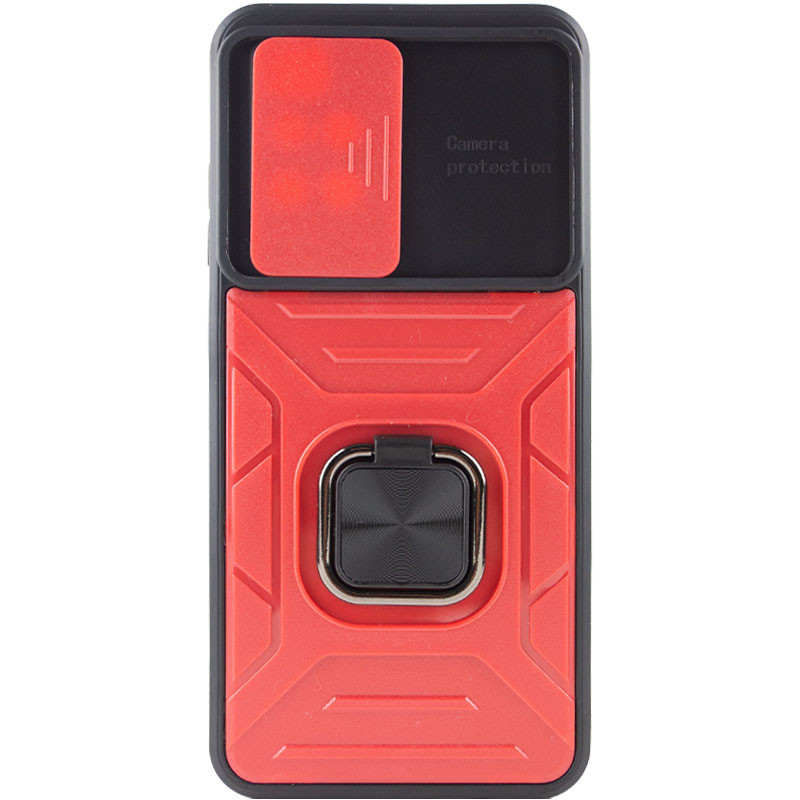 Фото Ударопрочный чехол Camshield Flash Ring для Xiaomi Redmi 10 (Red) на vchehle.ua