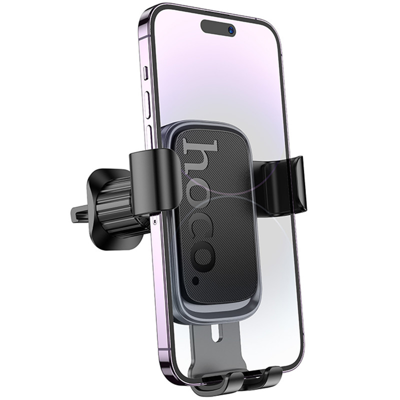 Купить Автодержатель Hoco H80 Vista gravity (air outlet) (Black / Metal gray) на vchehle.ua