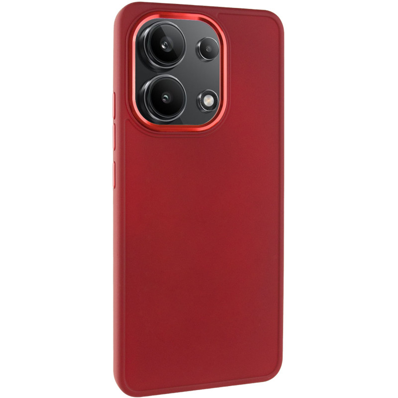 TPU чехол Bonbon Metal Style для Xiaomi Redmi Note 13 4G (Красный / Red)
