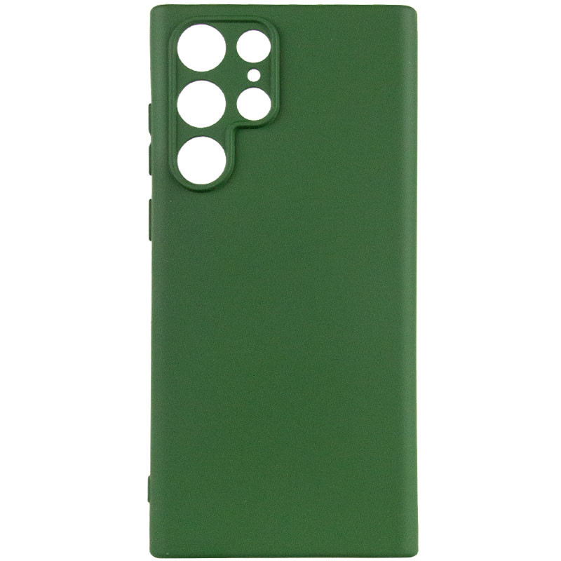 Фото Чохол Silicone Cover Lakshmi Full Camera (A) на Samsung Galaxy S22 Ultra (Зелений / Dark green) на vchehle.ua