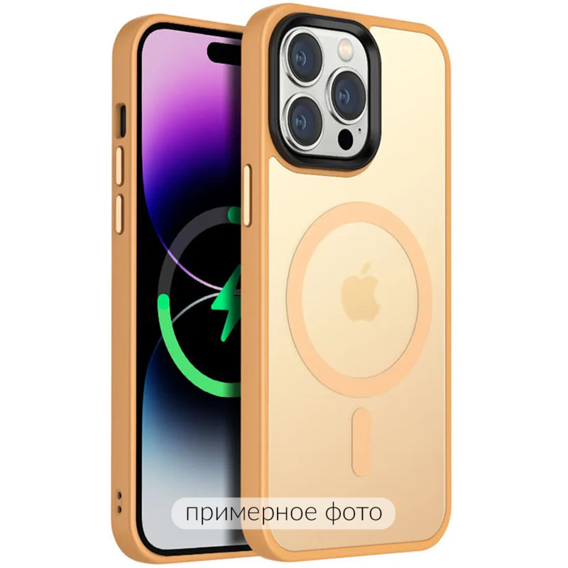 TPU+PC чохол Metal Buttons with Magnetic Safe Colorful на Apple iPhone 16 Pro Max (6.9") (Золотий)