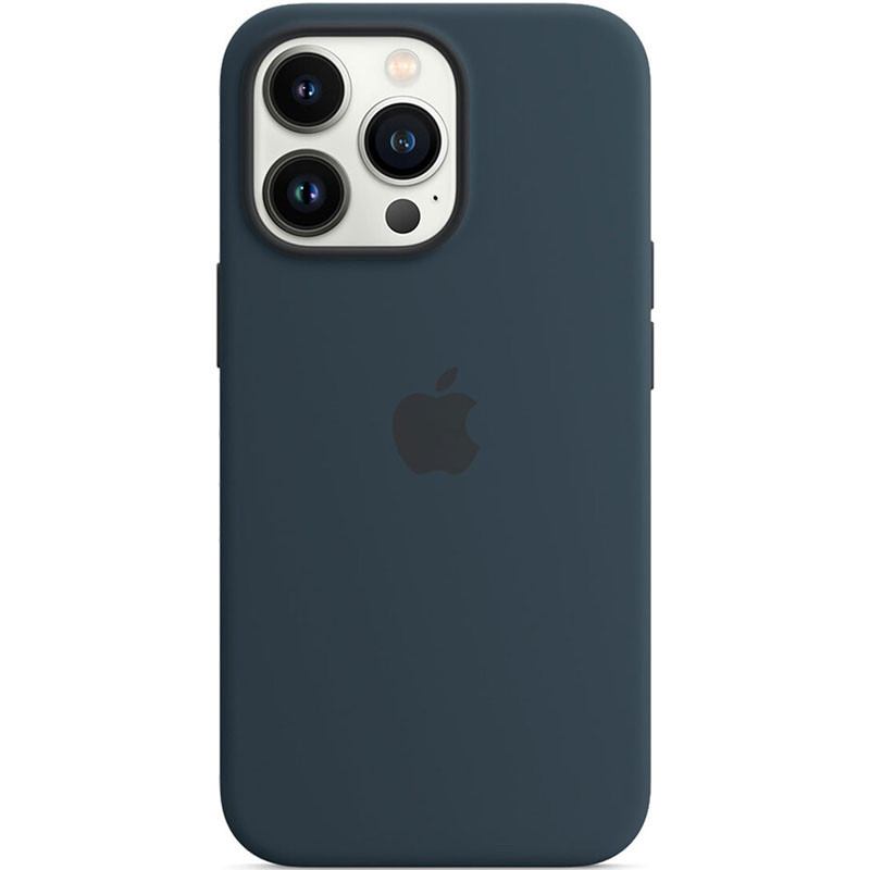 Чехол Silicone Case Full Protective (AA) для Apple iPhone 14 Pro (6.1") (Синий / Abyss Blue)