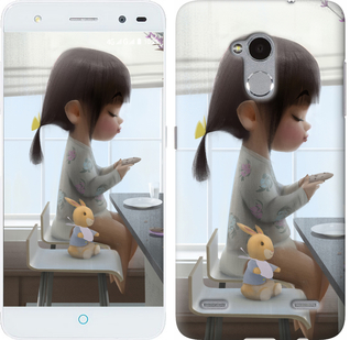 

Чехол Милая девочка с зайчиком для ZTE V7 Lite 636852