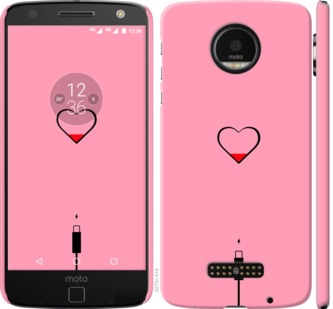 

Чехол Подзарядка сердца1 для Motorola MOTO Z 730452