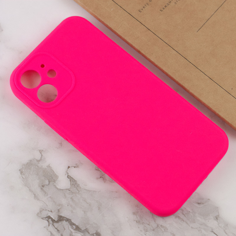 Фото Чохол Silicone Case Full Camera Protective (AA) NO LOGO на Apple iPhone 12 (6.1") (Рожевий / Barbie pink) в маназині vchehle.ua