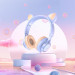 Фото Уцінка Накладні навушники Hoco W36 Cat ear (3.5mm/1.2m) (М'ята упаковка / Dream Blue) в маназині vchehle.ua
