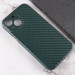 Фото Уценка Кожаный чехол Leather Case Carbon series для Apple iPhone 13 (6.1") (Эстетический дефект / Зеленый) на vchehle.ua