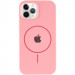 Фото Чохол Silicone Case Full Protective (AA) with Magnetic Safe на Apple iPhone 12 Pro Max (6.7") (Рожевий / Light pink) на vchehle.ua
